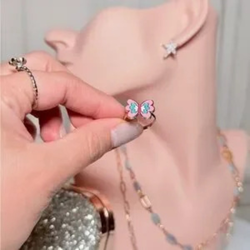 ?? Pink Butterfly Ring
